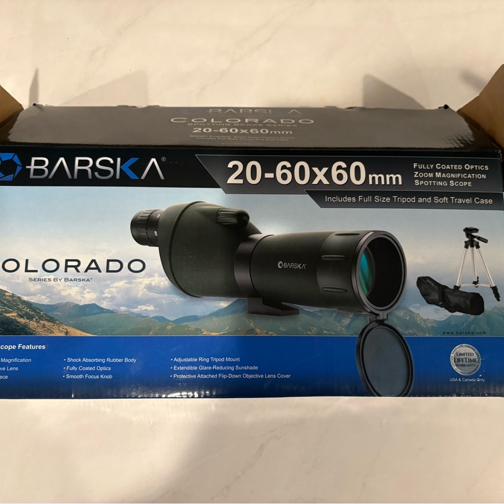 Barska Colorado 20-60x60mm Spotting Scope - Black